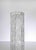 Vintage crystal vase realized by a european manufacture in 1970s. Decorative motifs with spikes. Very good condition.