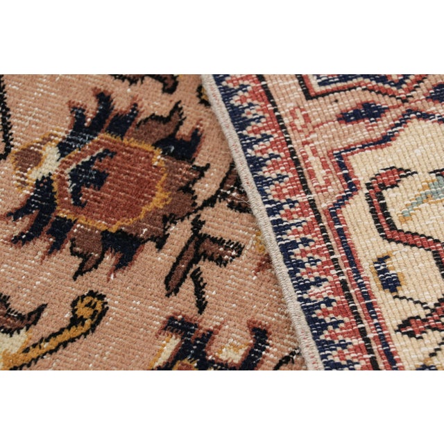 Brown Vintage Turkish Rug in Brown With Colorful Geometric Patterns, From Rug & Kilim For Sale - Image 8 of 8