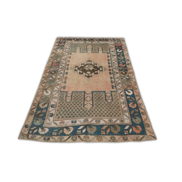 1960s Vintage Turkish Rug 3'11" x 6'2" For Sale - Image 5 of 6