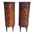 Pair 1920s Tall Oval French End Table Night Stands For Sale
