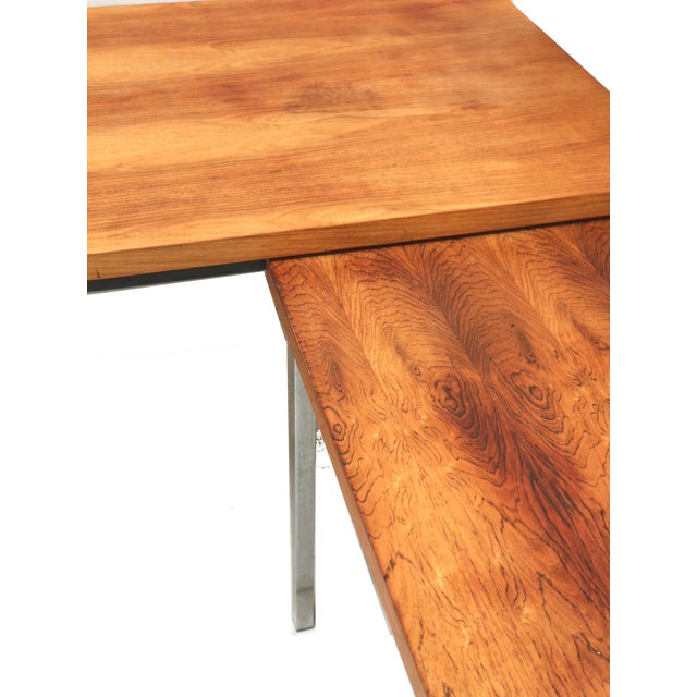 Mid-Century Modern Vintage Corner Desk by Nipu, 1960s For Sale - Image 3 of 7