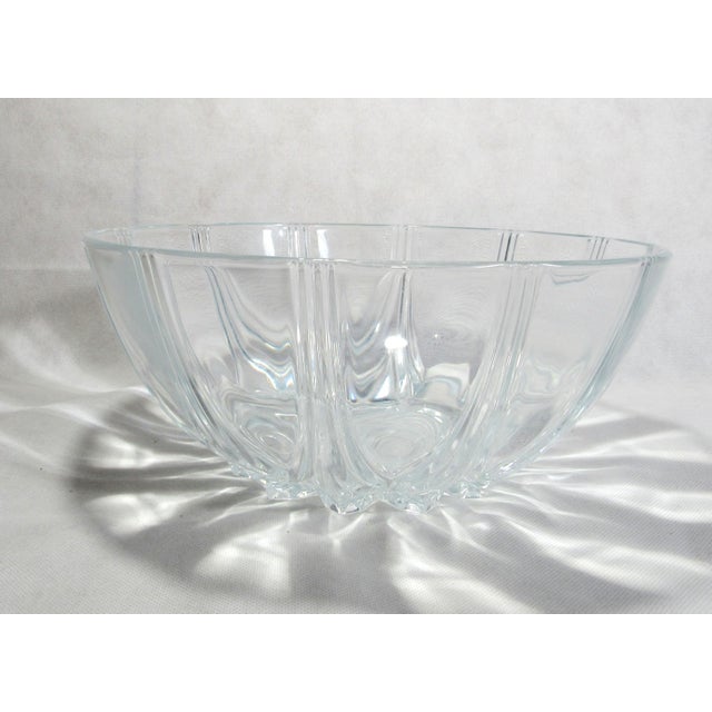 Transparent Vintage Anchor Hocking Clear Oyster and Pearl Depression Glass Bowl For Sale - Image 8 of 14