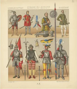 Racinet, European 15th-16th Century Armament, Paper