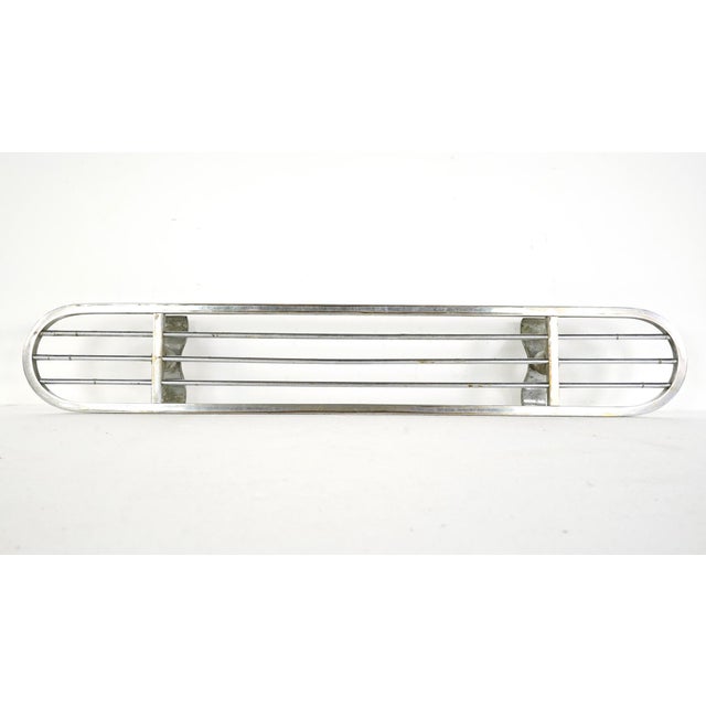 Silver Vintage European Oblong Brass Bakery Trivet For Sale - Image 8 of 13