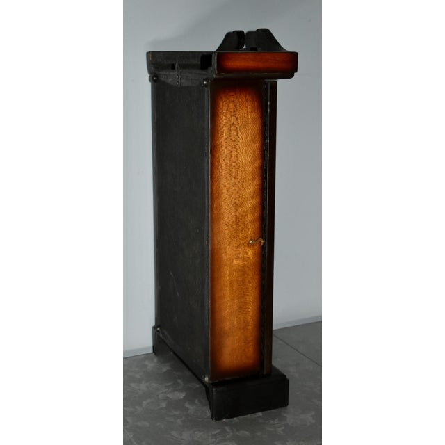 Vintage Alaron Regency Style Wall/Mantel Clock W/Pendulum and Key For Sale - Image 11 of 12