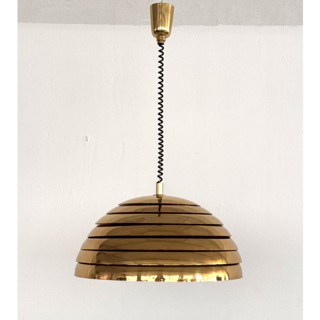 Mid-Century Modern Brass Pendant Light by Vereinigte Werkstätten from Vereinigte Werkstätten Collection, 1960s For Sale - Image 17 of 18