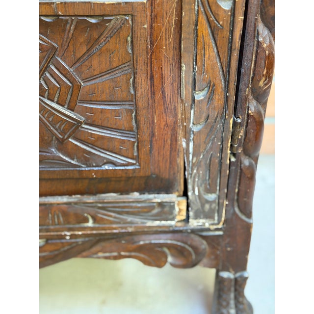 Antique Mexican Colonial Revival Small Trastero/Cupboard For Sale - Image 9 of 9