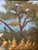 Wood Vintage Framed Plein Air California Landscape Oil Painting For Sale - Image 7 of 13