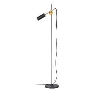 Stav Floor Lamp in Black Brass by Johan Carpner for Konsthantverk For Sale