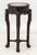 Chinese Carved Hardwood and Marble Pedestal Table For Sale - Image 9 of 9