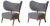 Set of Jennifer Shorto / Kongaline & Seafoam Tmbo Lounge Chairs by Mazo Design For Sale