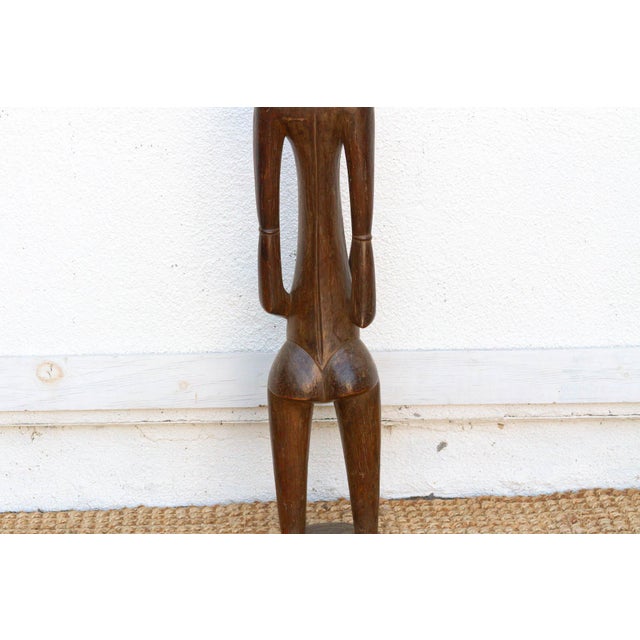 Wood Refined Fang People Male Guardian Figure For Sale - Image 7 of 8