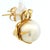 Circa 1990 18k White Gold South Sea Pearl and 1.00 Ct Diamond Earrings For Sale - Image 4 of 14