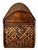 Late 20th Century Domed Woven Natural-Fiber and Wood Keepsake Chest With Ring Handles For Sale - Image 4 of 8