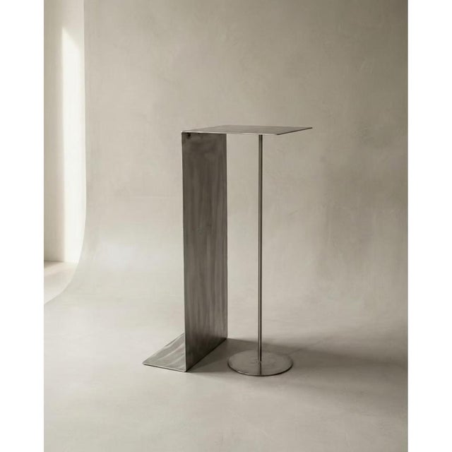 Contemporary Tacco Cocktail Table in Stainless Steel by Metalmorphosis Studio For Sale - Image 3 of 8