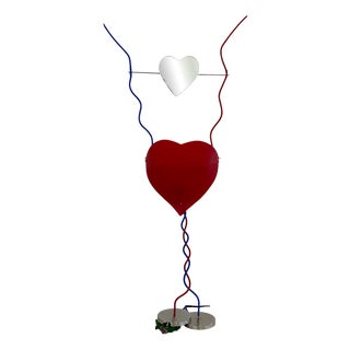 One from the Heart Table Lamp by Ingo Maurer, 1980s For Sale