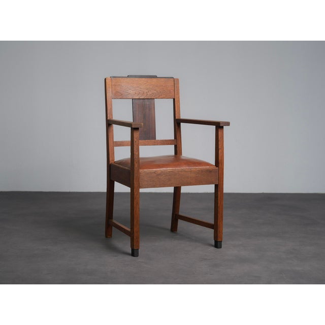 Amsterdam School Art Deco Armchairs, Netherlands, 1930s, Set of 2 For Sale - Image 3 of 10