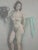 This large pastel drawing depicts a standing attractive nude female. Skillfully drawn and well composed, this image will...