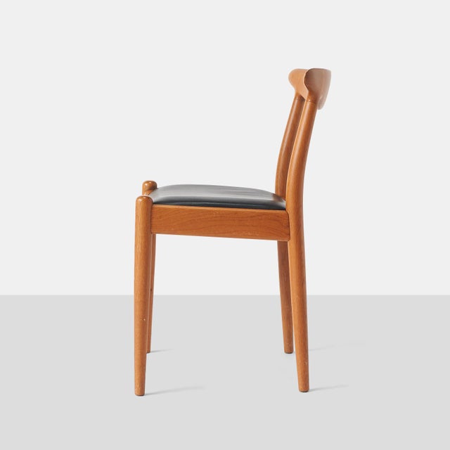 1950s 1950s W2 Dining Chairs by Hans J Wegner - Set of 8 For Sale - Image 5 of 7