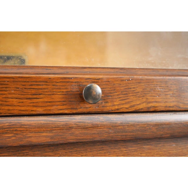 Mid 20th Century Antique Five Section Oak Hale Barrister Bookcase For Sale - Image 5 of 12