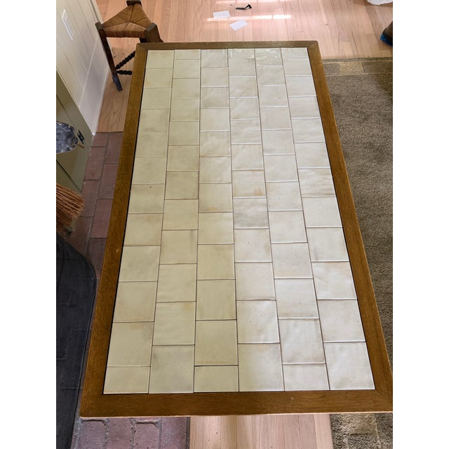 Jean-Charles Moreux 1960s Moreux-Style French Oak Coffee Table For Sale - Image 4 of 7