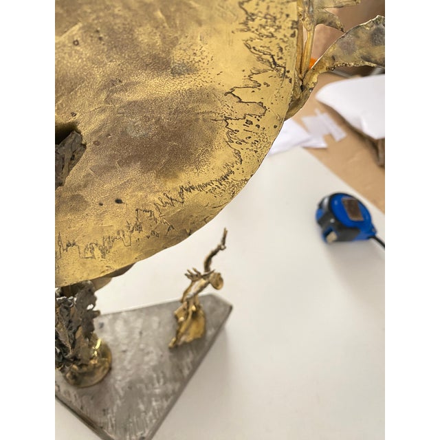 Brass Sculpture in Brass and Aluminium by Tossello, 1999 For Sale - Image 3 of 15