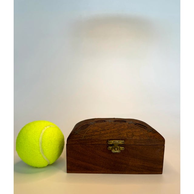 English Traditional Mixed Metal Inlay & Solid Wood Decorative Box For Sale - Image 4 of 12