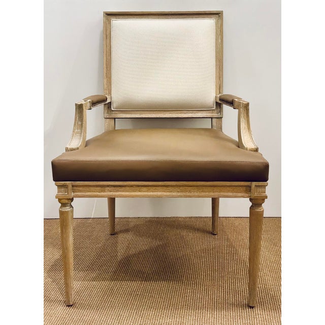 Original retail $14,118, timeless with a modern twist Revelation Organic Modern French Connection Dining Chairs Set of 6,...