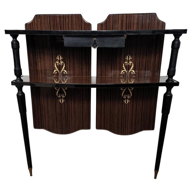 Mid-Century Modern Wood Wall Console Table, Italy, 1960s For Sale - Image 11 of 11