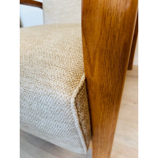 Art Deco Lounge Chair by Koželka & Krpáček for Interior Prague, Czechoslovakia, 1960s For Sale - Image 6 of 12