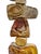Contemporary Marc Zimmerman "Small Earthtone Ceramic Totem" Glazed Ceramic, 40 Inches Tall, Brown and Gold Glaze, Wood Base, Contemporary Art West Coast For Sale - Image 3 of 7