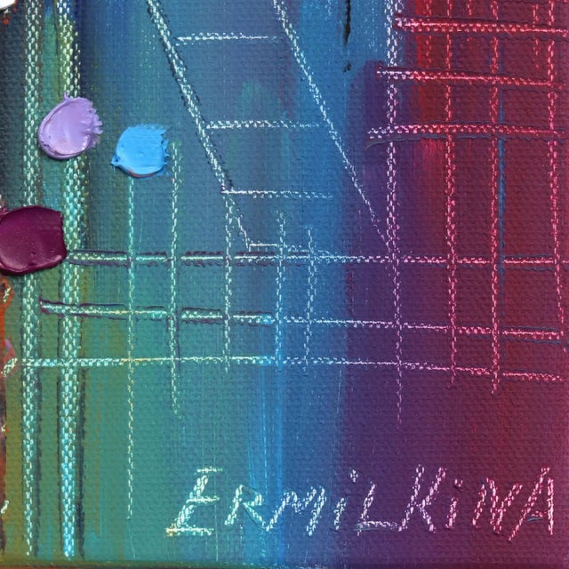 2020s Colorful Afternoon - Vibrant Impasto Oil Painting Original Artwork by Ekaterina Ermilkina For Sale - Image 5 of 7