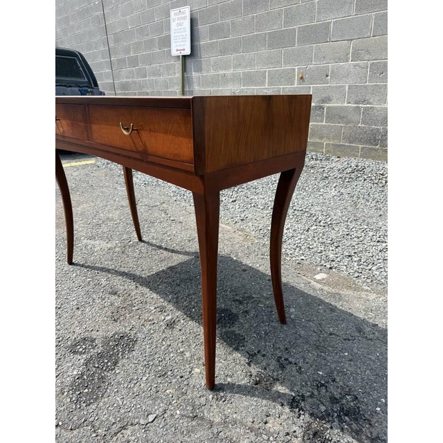 Vintage Biedermeier Style Console Table or Writing Table Desk For Sale - Image 4 of 8
