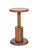 Enhance your space with this sculptural solid wood drink table, featuring clean lines, a geometric base, and a warm...
