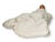 Pair of late 19th century English Staffordshire spaniel figures in the classic seated form, decorated in creamy white...