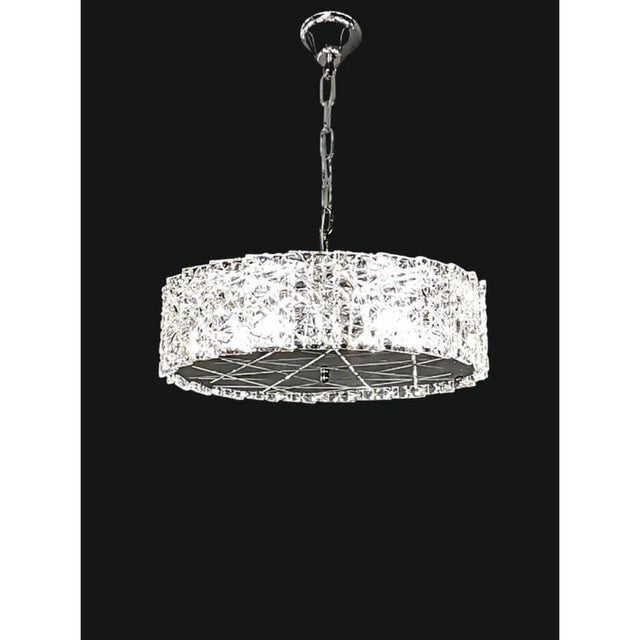 Collection Regina Di Ghiaccio Chandelier in Metal and Crystal by Jago For Sale - Image 4 of 7