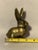 Mid-Century Modern Vintage Solid Brass Bunny Rabbit Figurine For Sale - Image 3 of 12