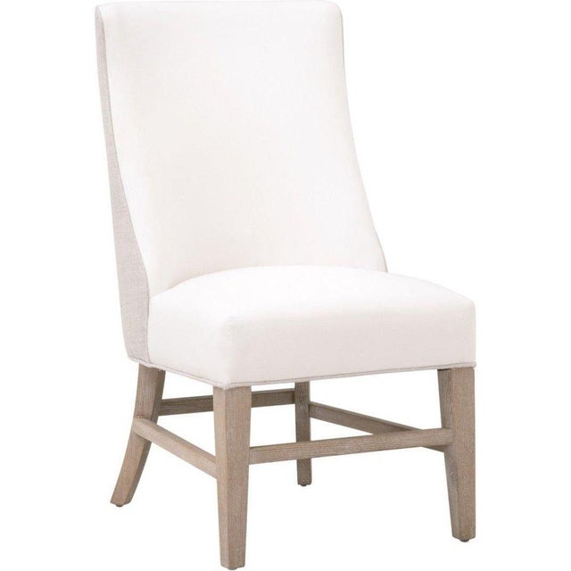 Essentials For Living Duet Performance Fabric White Armless Head Chair - Set of 2 For Sale - Image 4 of 9