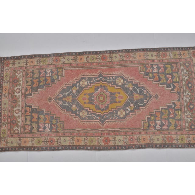 Textile Home Living Vintage Faded Rug For Sale - Image 7 of 7