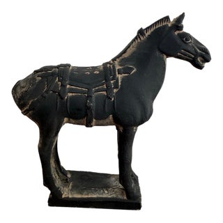 1980s Chinese Pottery Tang Horse For Sale