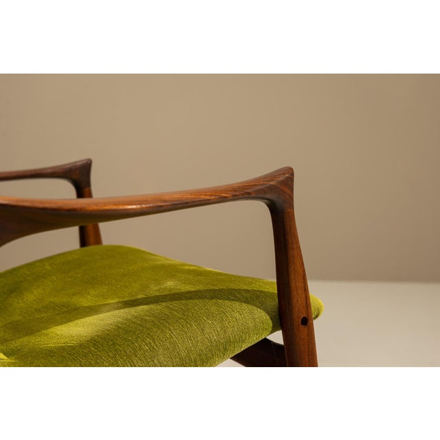 Wood Lounge Chairs attributed to Arne Hovmand-Olsen, Denmark, 1960s, Set of 2 For Sale - Image 7 of 11