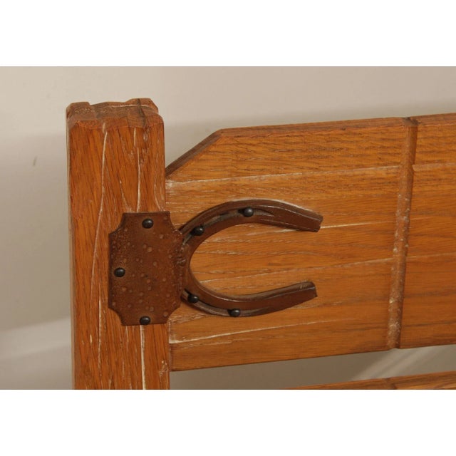 Brandt Ranch Oak Slatted Full Bed For Sale - Image 11 of 12
