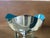 Vintage Heirloom Silver Plate & Turquoise Enamel Footed Bowl For Sale - Image 4 of 14