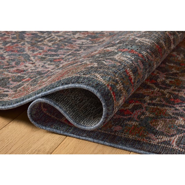 Traditional Loloi Winchester Denim / Sunset 12'-0" x 12'-0" Square Area Rug For Sale - Image 3 of 5