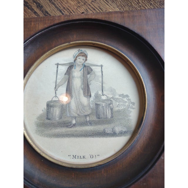 French Pair of Framed Antique French Lithographs For Sale - Image 3 of 5