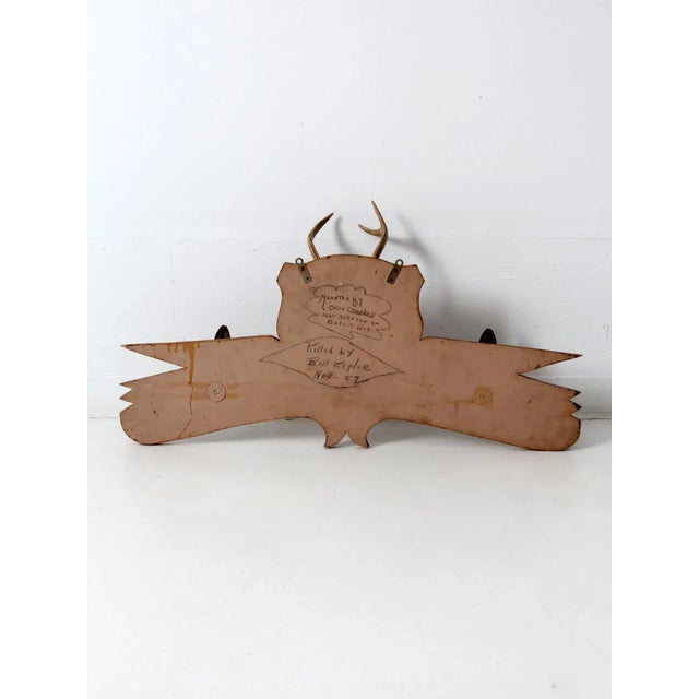 1950s Deer Antler and Hoof Mount For Sale - Image 9 of 11