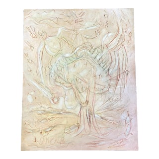 Contemporary Original Abstract Encaustic Painting/Drawing For Sale