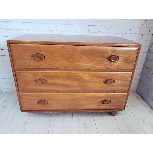 Mid-Century Modern Windsor Chest of Drawers in Elm, 1960s For Sale - Image 12 of 18
