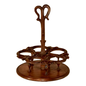 19th Century Black Forest Carved Cordial Set