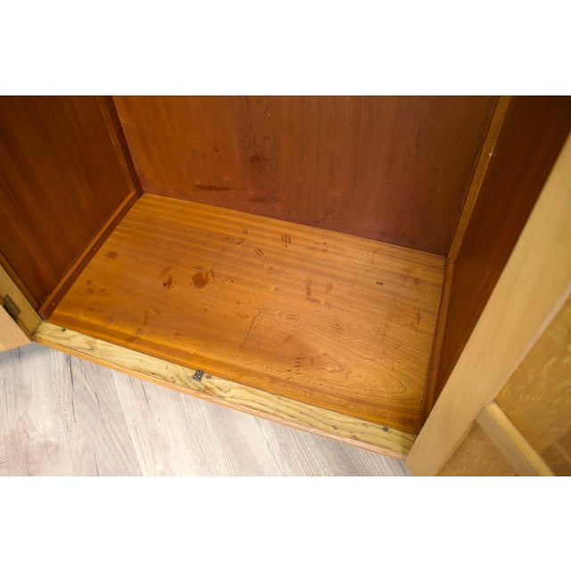 Brown Vintage Oak Wardrobe from D M Letchworth, 1955 For Sale - Image 8 of 9